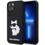 Etui Karl Lagerfeld KLHCP14M3DRKHNK iPhone 14 Plus 6.7" czarny/black hardcase Rubber Choupette 3D Case