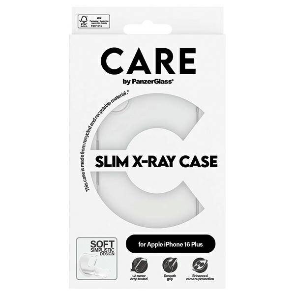 Etui CARE by PanzerGlass X-Ray Soft Basic Case iPhone 16 Plus 6.7" przezroczysty/transparent 1443