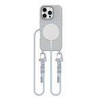 Etui Tech-protect Magnecklace Magsafe iPhone 16 Pro Crayon Grey