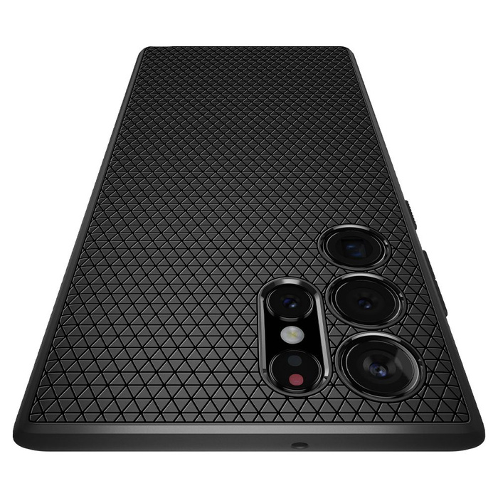 ETUI SPIGEN S22 ULTRA Liquid Air MATTE Black Czarne Case