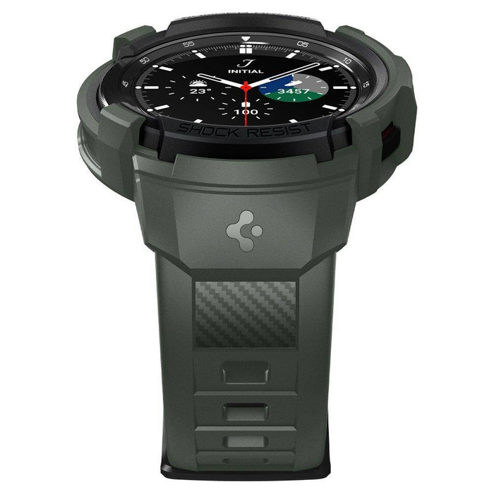 Pasek SPIGEN Rugged Armor ”PRO” Samsung Galaxy Watch 4 Classic 46 Mm Military Green