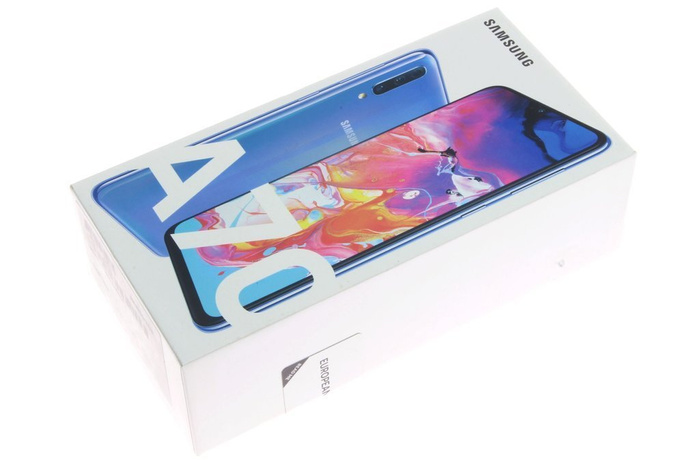 PUDEŁKO SAMSUNG Galaxy A70 Blue Niebieski