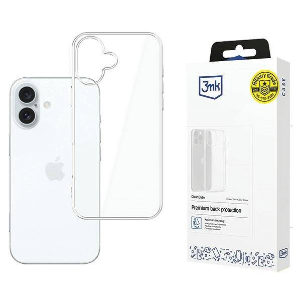 ETUI 3MK Clear Case iPhone 16 Plus 6.7"