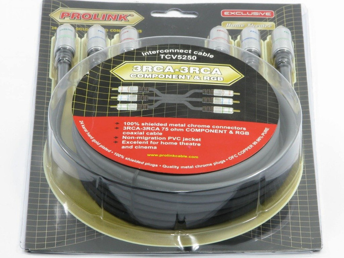 Kabel PROLINK 3xRCA - 3RCA Component 5m TCV 5250