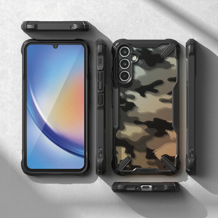 RINGKE FUSION X GALAXY A54 5G CAMO BLACK