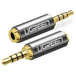 Ugreen adapter audio jack 2.5mm męski do jack 3.5mm żeński czarny (20501)