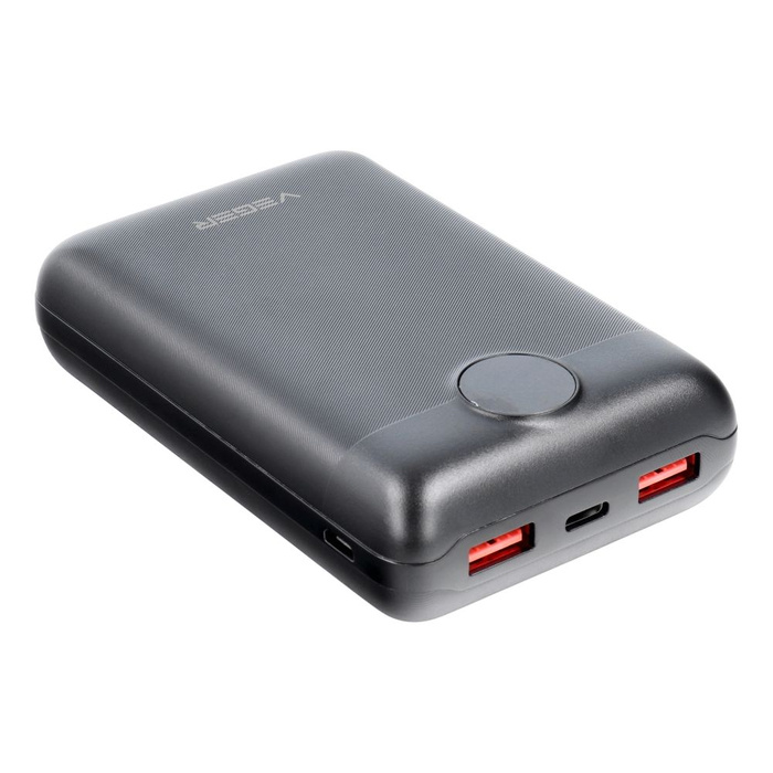 VEGER powerbank 20000 mAh PD QC3.0 2A 22,5W S20 (W2053) czarny