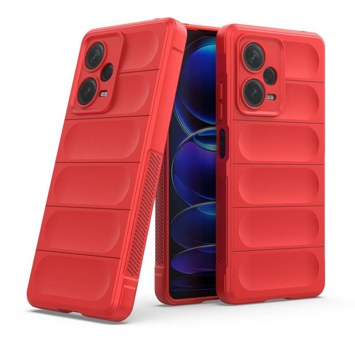 Etui Magic Shield Case etui do Xiaomi Redmi Note 12 Pro+ elastyczny pancerny pokrowiec czerwone Case