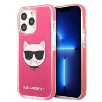 Etui KARL LAGERFELD Apple iPhone 13 13 Pro Choupette Head Fuksja Różowy Hardcase