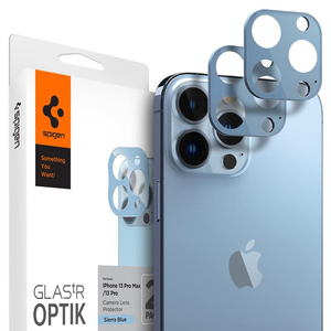 SPIGEN Optik.Tr Camera Protector 2-Pack Apple iPhone 13 Pro / 13 Pro Max Sierra Blue OSŁONA APARATU