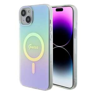 Etui Guess GUHMP15MHITSQ iPhone 15 Plus 6.7" turkusowy/turquoise hardcase IML Iridescent MagSafe Case