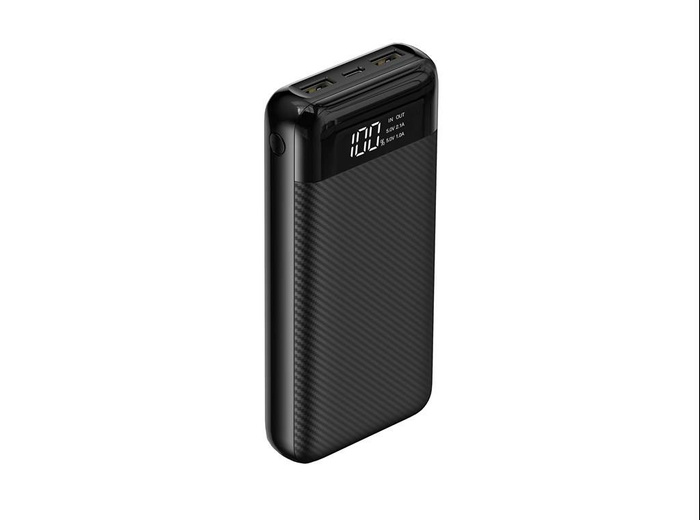 Bateria zewnętrzna (POWER BANK) VEGER L20 - 20 000mAh LCD czarny (W2019)