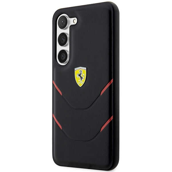 Etui Ferrari FEHCS23MPBAK S23 Plus S916 czarny/black hardcase Hot Stamp Lines