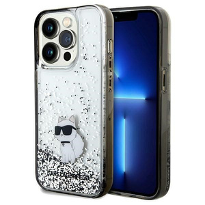 Etui Karl Lagerfeld KLHCP14XLKCNSK iPhone 14 Pro Max 6.7" transparent hardcase Liquid Glitter Choupette Case