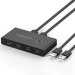 Switch przełącznik KVM USB 2x4 UGREEN USB 2.0