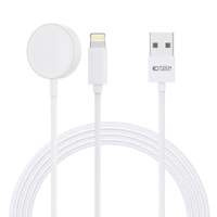 Kabel Lightning Tech-protect Ultraboost 2in1 Magnetic Charging Cable & Lightning 150cm Apple Watch Biały