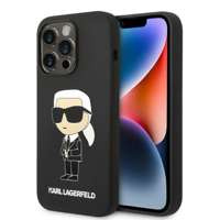 Etui KARL LAGERFELD Apple iPhone 14 Pro Max Silicone Ikonik Czarny Hardcase