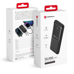 FORCELL F-ENERGY S20k1 powerbank 2,4A 20 000 mAh czarny