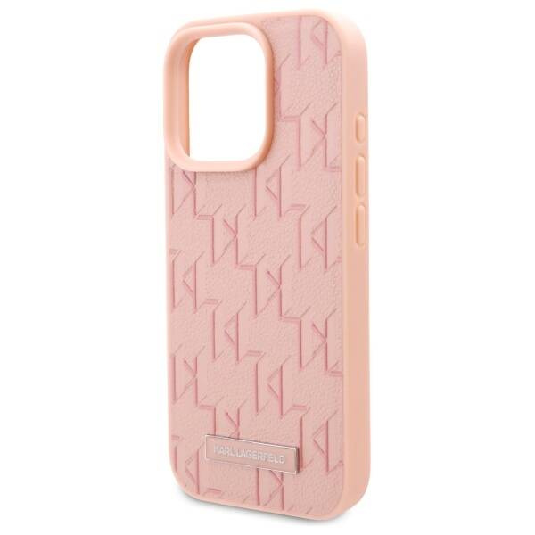 Etui Karl Lagerfeld iPhone 16 Pro 6.3" różowy/pink hardcase Hot Stamp Magsafe