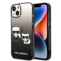 Etui KARL LAGERFELD Apple iPhone 14 Plus Gradient Ikonik Karl & Choupette Czarny Hardcase