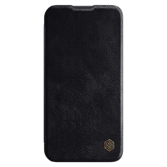 Nillkin Qin Leather Pro Case etui Samsung Galaxy S23+ pokrowiec z klapką osłona na aparat czarne