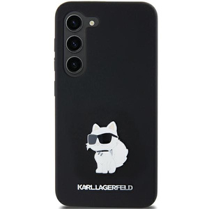 Etui Karl Lagerfeld KLHCSA35SMHCNPK A35 A356 czarny/black hardcase Silicone Choupette Metal Pin