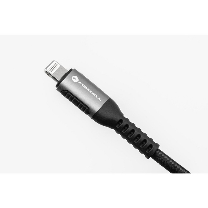 FORCELL F-ENERGY C256 kabel USB A do Typ C QC3.0 3A 66W Cafule 1,2 m czarny