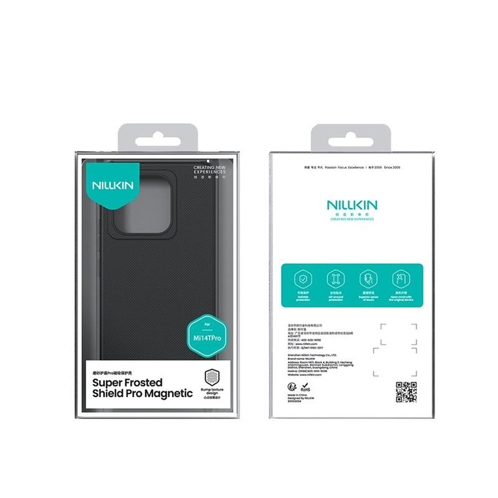 NILLKIN super frosted shield PRO MAGNETIC XIAOMI 14T PRO, BLACK / CZARNY