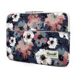 Etui CANVASLIFE Sleeve Macbook Air/pro 13 Blue Camellia Niebieskie Case