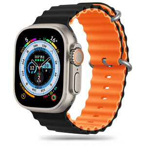 Pasek Tech-protect Iconband Pro Apple Watch 4 / 5 / 6 / 7 / 8 / 9 / Se / Ultra 1 / 2 (42 / 44 / 45 / 49 Mm) Black/orange