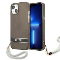 Etui GUESS Apple iPhone 13 Mini Translucent Stap Czarny Hardcase