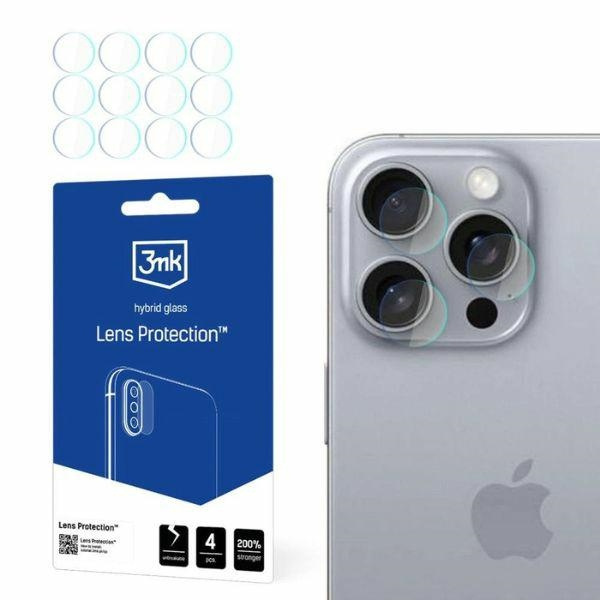 3MK Lens Protect iPhone 16 Pro Max Ochrona na obiektyw aparatu 4szt