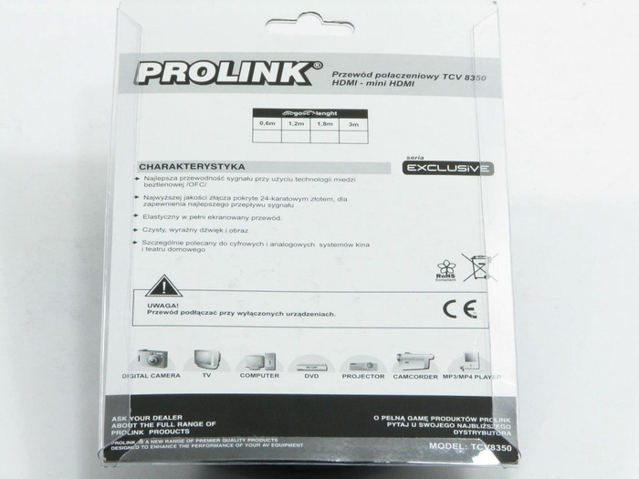 Kabel PROLINK Hdmi -  Mini Hdmi 1,2m Mini TCV8350