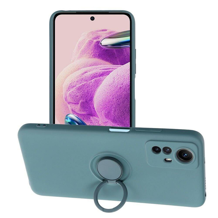 Etui Futerał SILICONE RING do XIAOMI Redmi NOTE 12S  zielony Case