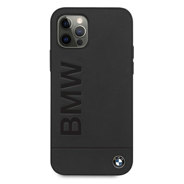 Etui BMW Apple iPhone 12 12 Pro Signature Logo Imprint BMHCP12MSLLBK Czarny Hardcase