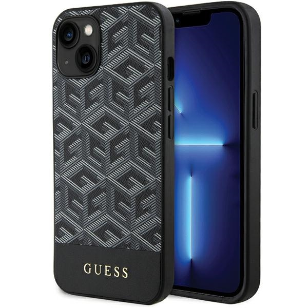 Etui Guess GUHMP15SHGCFSEK iPhone 15 / 14 / 13 6.1" czarny/black hardcase GCube Stripes MagSafe Case