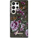 Etui Guess Guhcs23lhcfwsk S23 Ultra S918 Czarny/black Hardcase Flower Collection Case