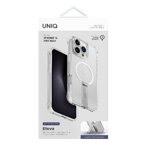 UNIQ etui Eleva with Vertica Stand iPhone 16 Pro Max 6.9" przeźroczysty/lucent clear