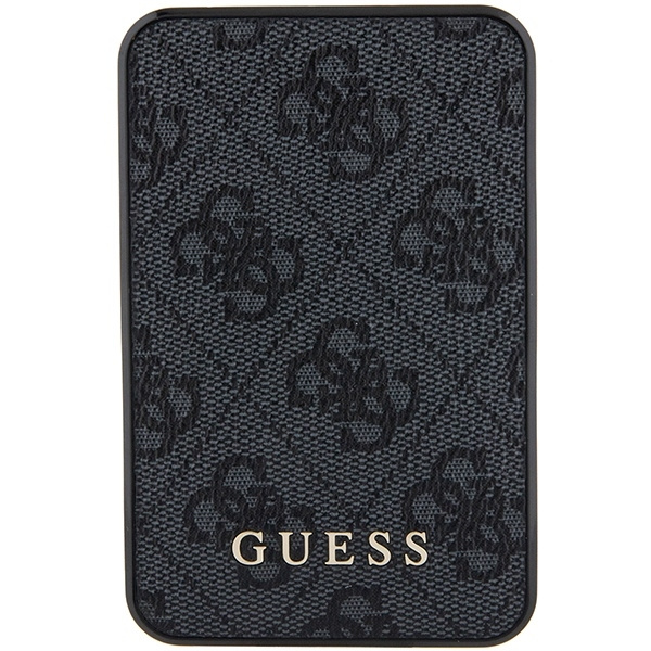 Guess Powerbank 15W GUPB5LP4GEGK 5000mAh czarny/black 4G Leather Metal Logo