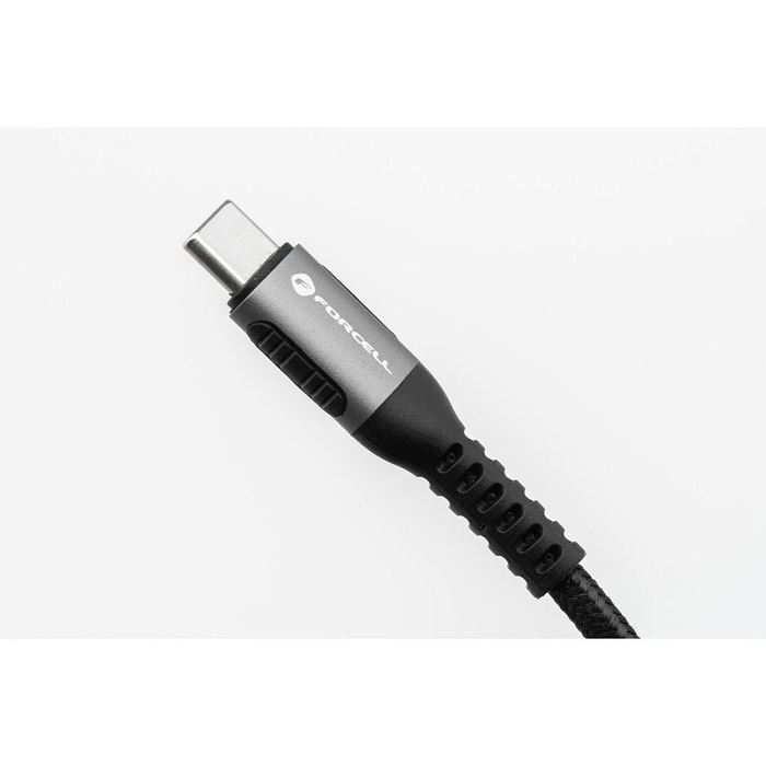 FORCELL F-ENERGY C256 kabel USB A do Typ C QC3.0 3A 66W Cafule 1,2 m czarny