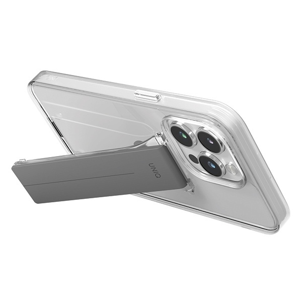 UNIQ etui Heldro Mount with Stand iPhone 15 Pro Max 6.7" przeźroczysty/lucent clear