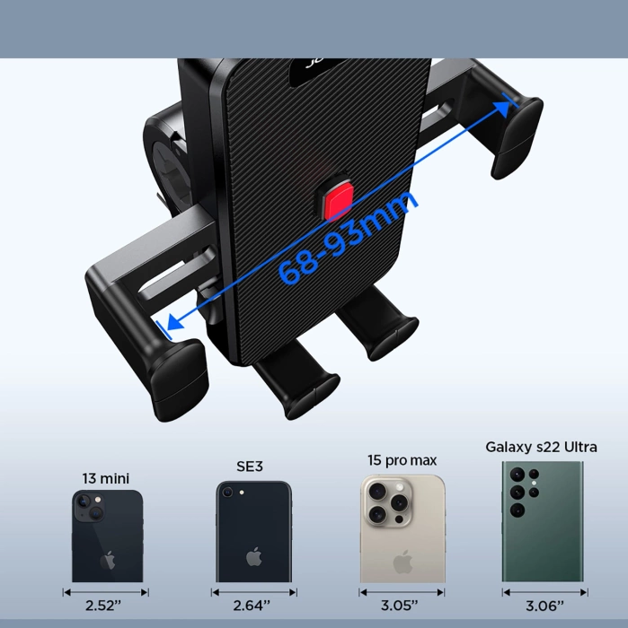 Uchwyt na smartfona Joyroom JR-OK7 na kierownicę motocykla, roweru, hulajnogi - czarny