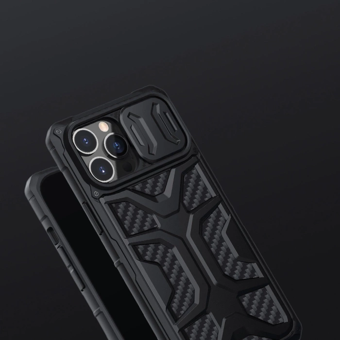 Nillkin Adventurer Case etui do iPhone 13 Pro pancerny pokrowiec z osłoną na aparat czerwony