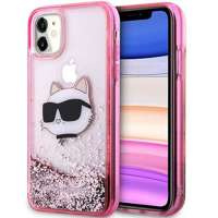 Etui Karl Lagerfeld KLHCN61LNCHCP iPhone 11 różowy/pink hardcase Glitter Choupette Head Case