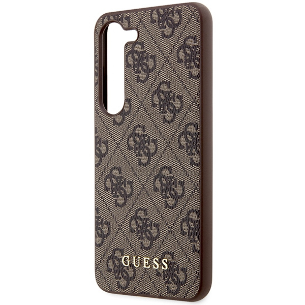 Etui Guess GUHCS24MG4GFBR Samsung Galaxy S24 Plus S926 brązowy/brown hard case 4G Metal Gold Logo Case