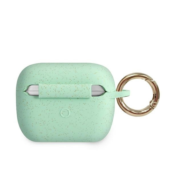 Etui GUESS Apple AirPods Pro Silicone Glitter Zielony Case