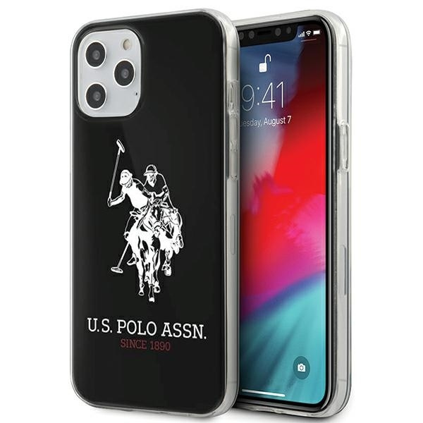 Etui US POLO Apple iPhone 12 Pro Max 6,7 Shiny Big Logo USHCP12LTPUHRBK Czarny Case