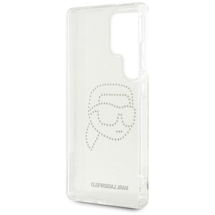 Etui Karl Lagerfeld Rhinestones Karl      Head Logo do Samsung Galaxy S25 Ultra przezroczysty