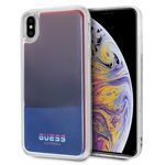 Etui GUESS Apple iPhone Xs Max California Glow In The Dark Niebieski Hardcase