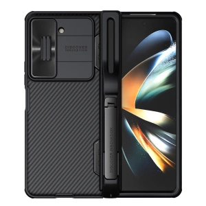 Etui Nillkin CamShield Fold Case na Samsung Galaxy Z Fold 5 z dodatkowym uchwytem na rysik - czarne